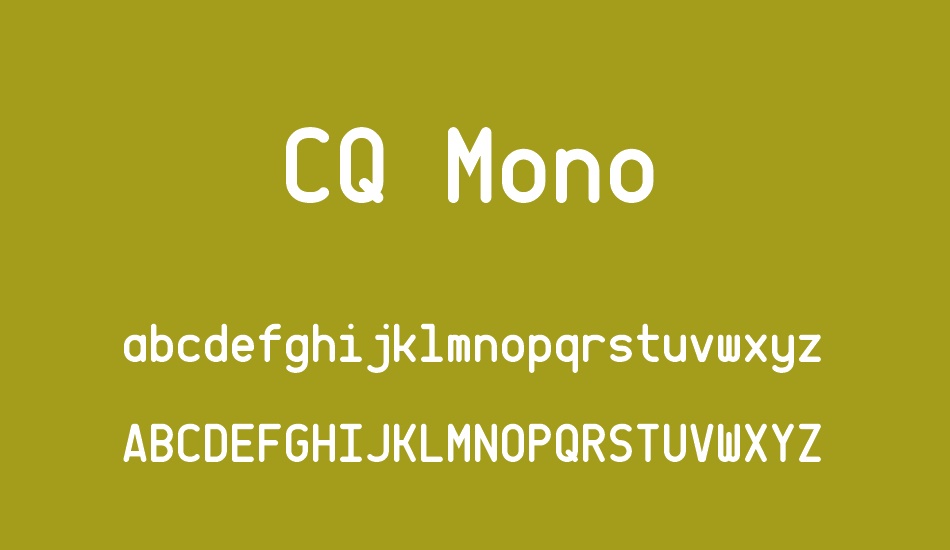 CQ Mono font