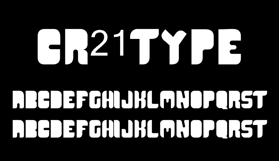 CR21TYPE font
