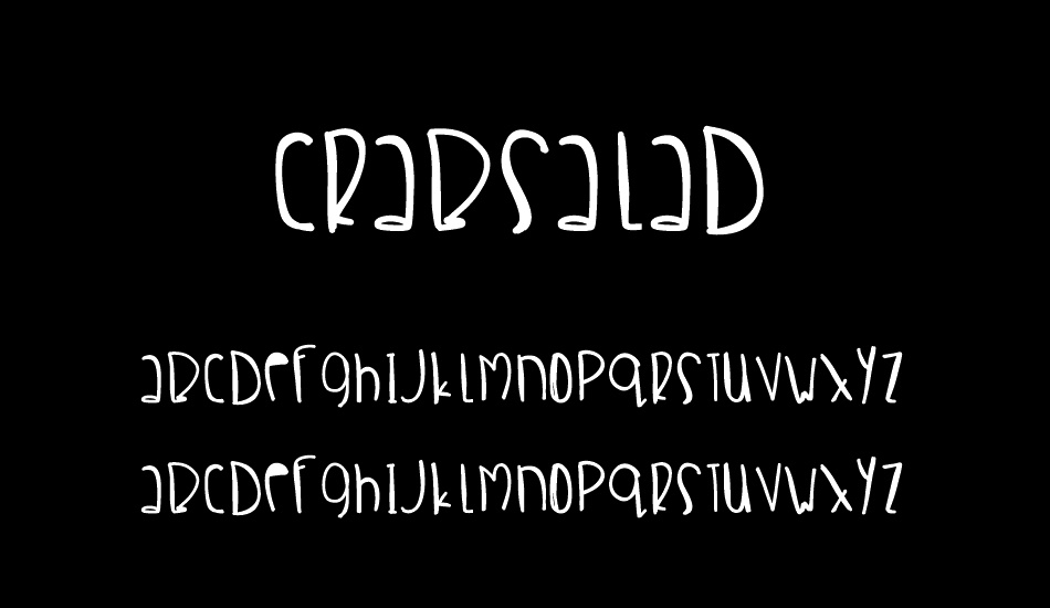 CrabSalad font