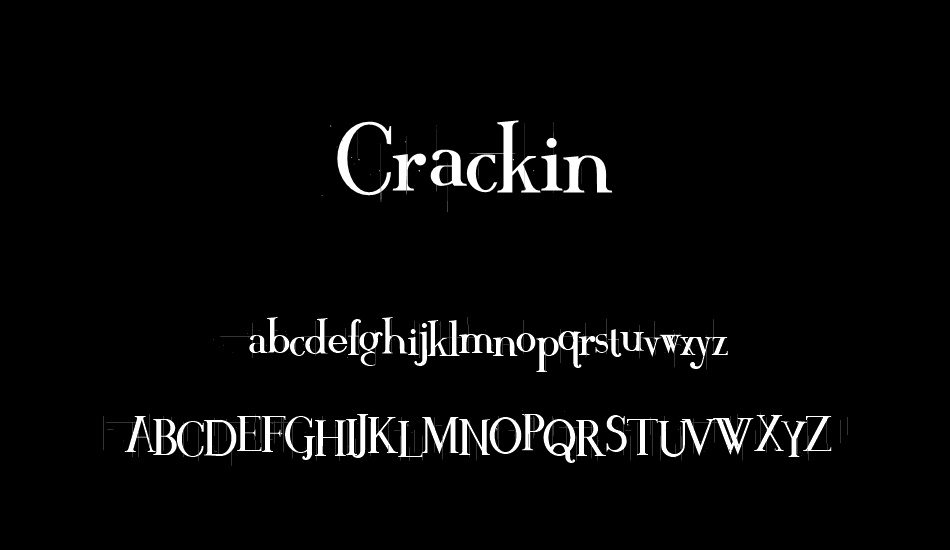 Crackin font