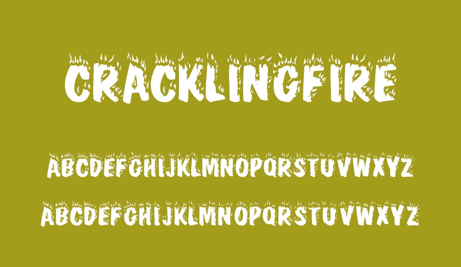CracklingFire font