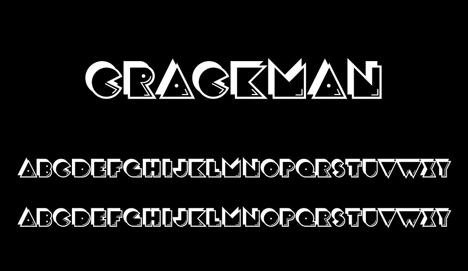 CrackMan font