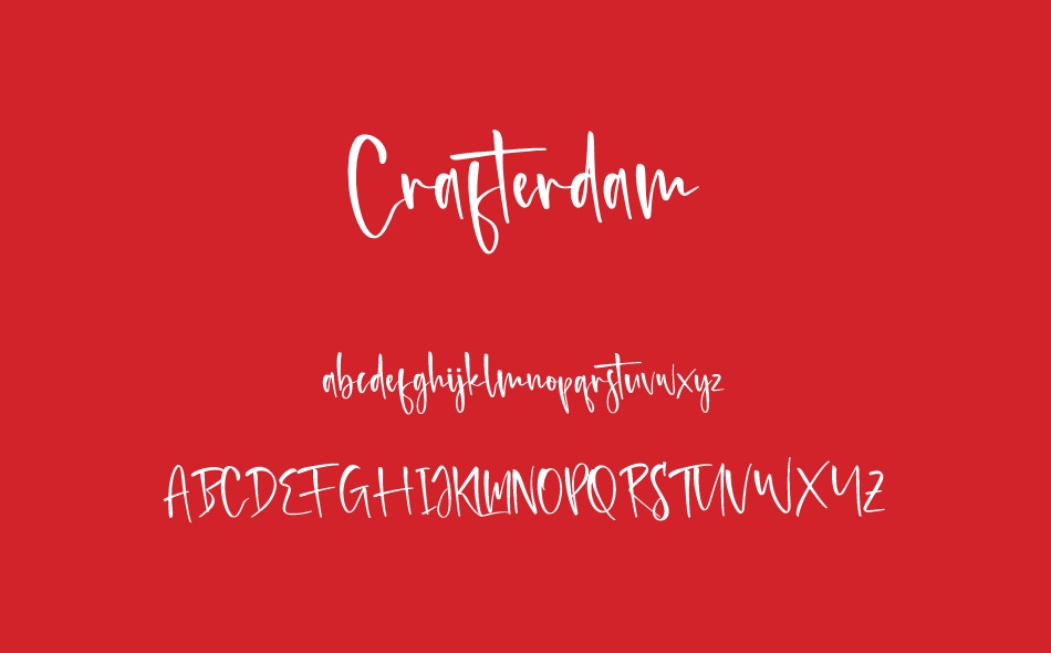 Crafterdam font