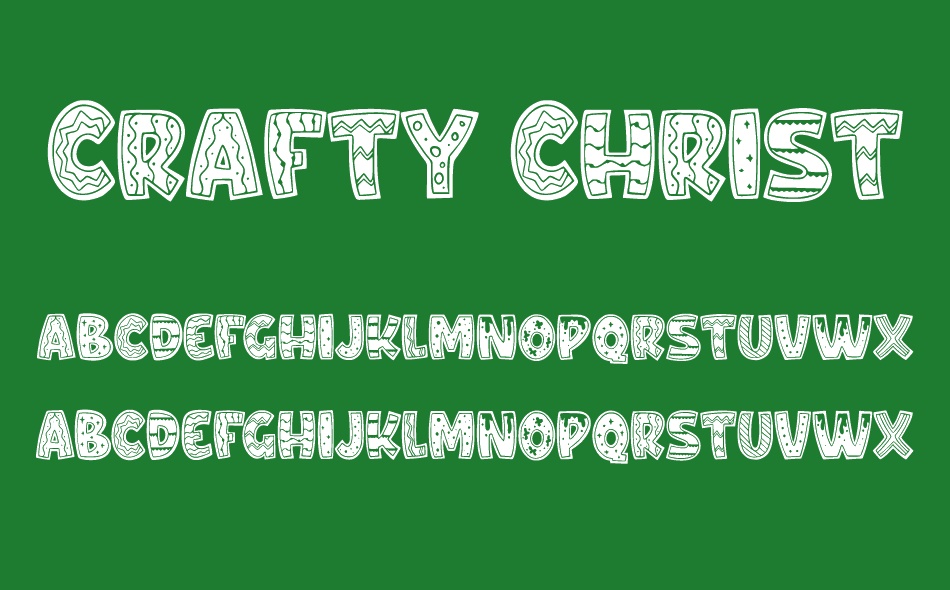 Crafty Christmas font