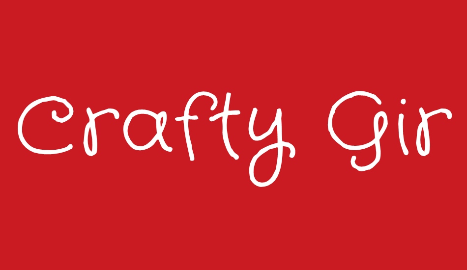 Crafty Girls font big