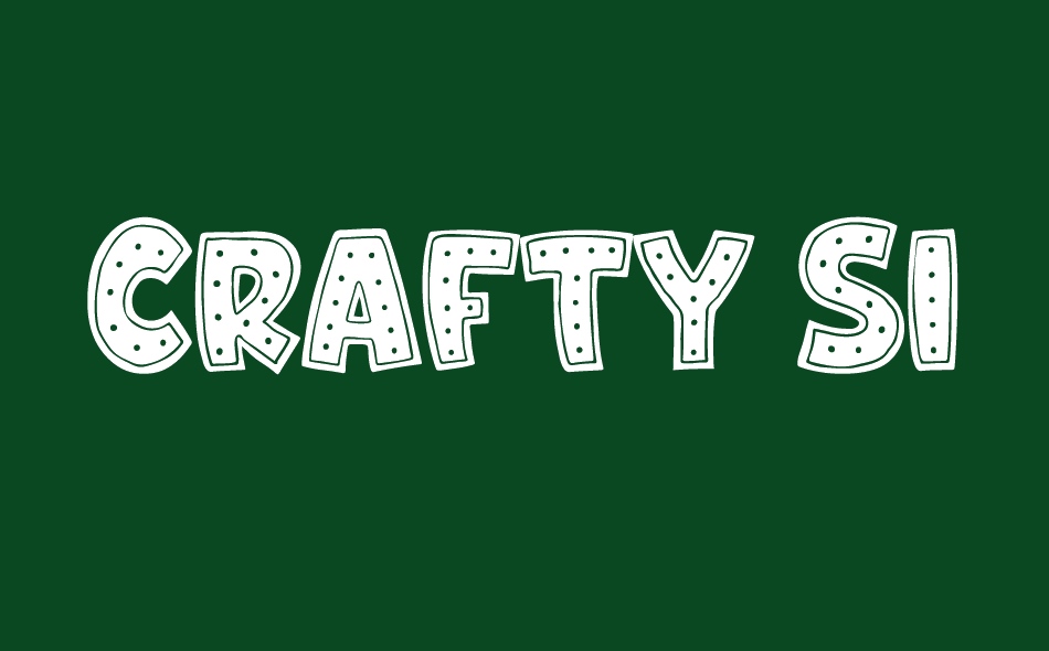 Crafty Signs font big