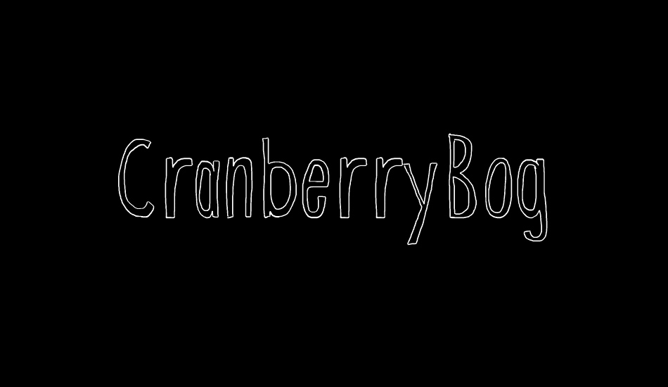 CranberryBog font big