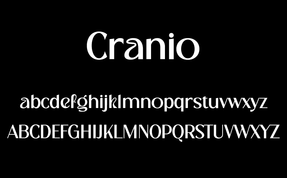 Cranio font