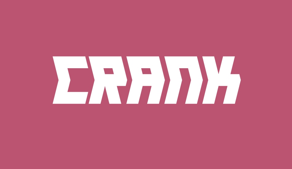 Crank font big