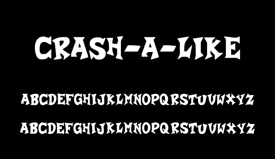 Crash-a-Like font
