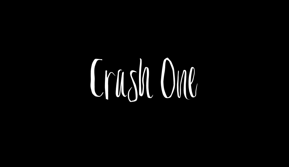 Crash One font big