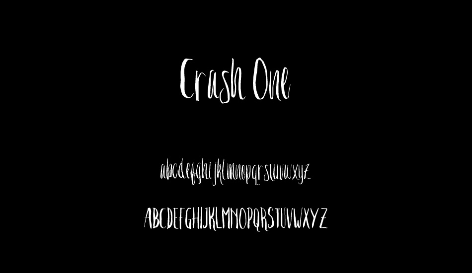 Crash One font