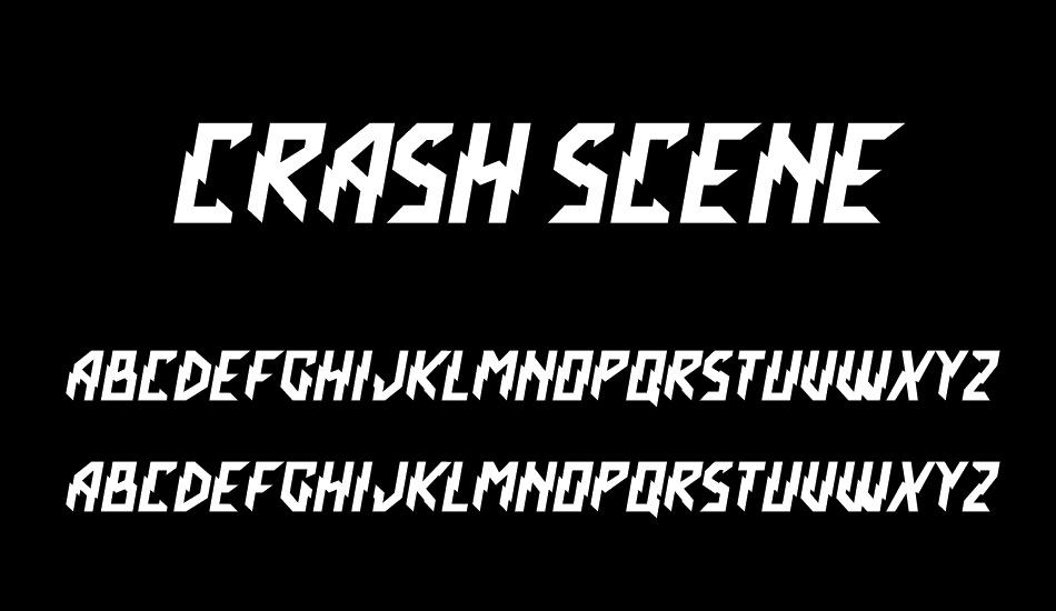 Crash Scene font