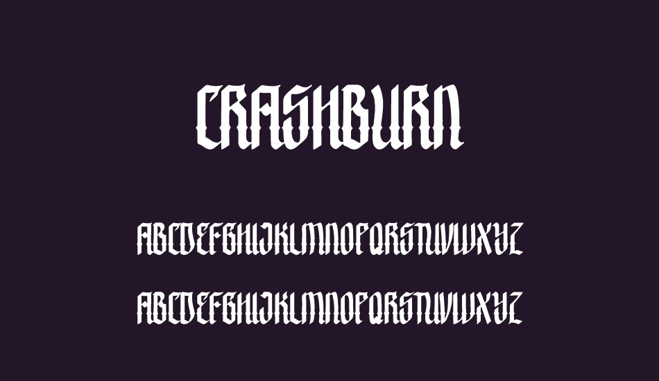 Crashburn font