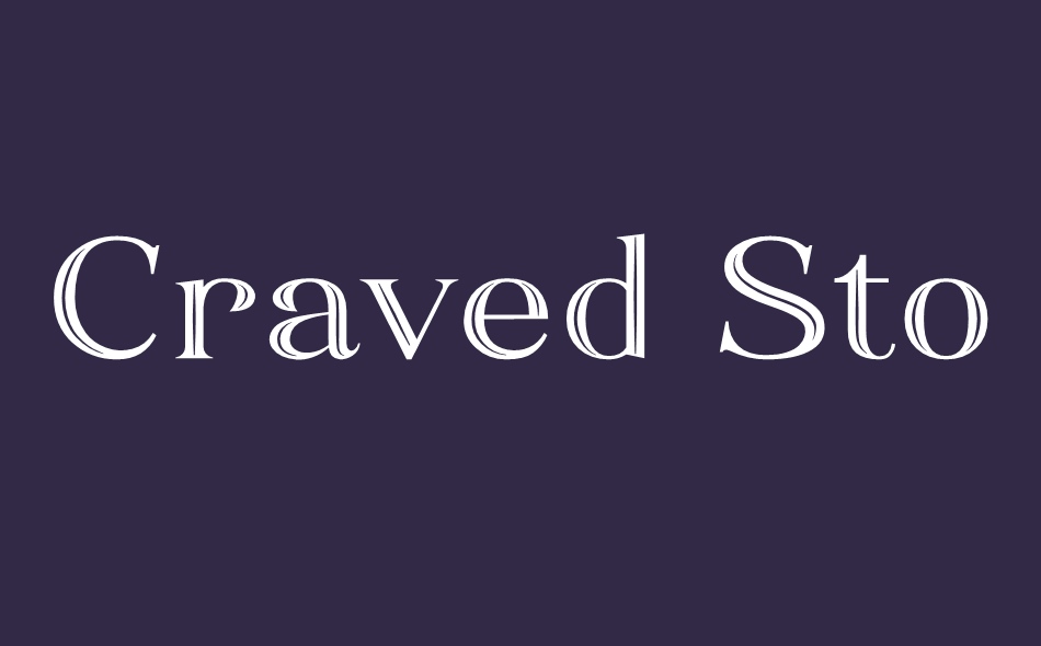 Craved Story font big