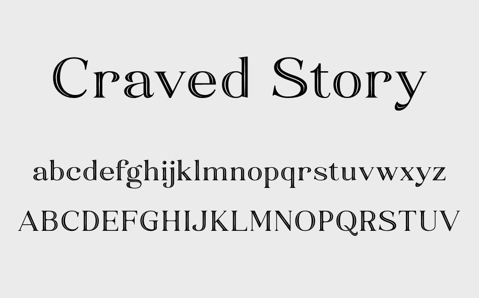 Craved Story font