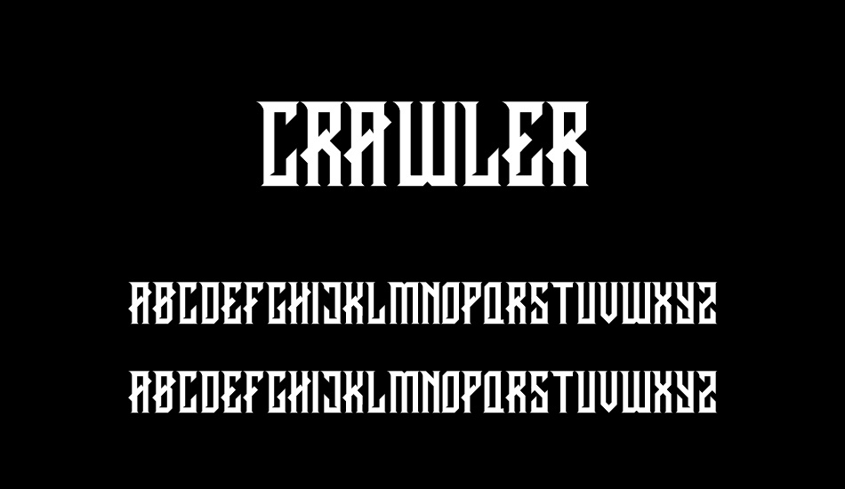 CRAWLER Regular DEMO font