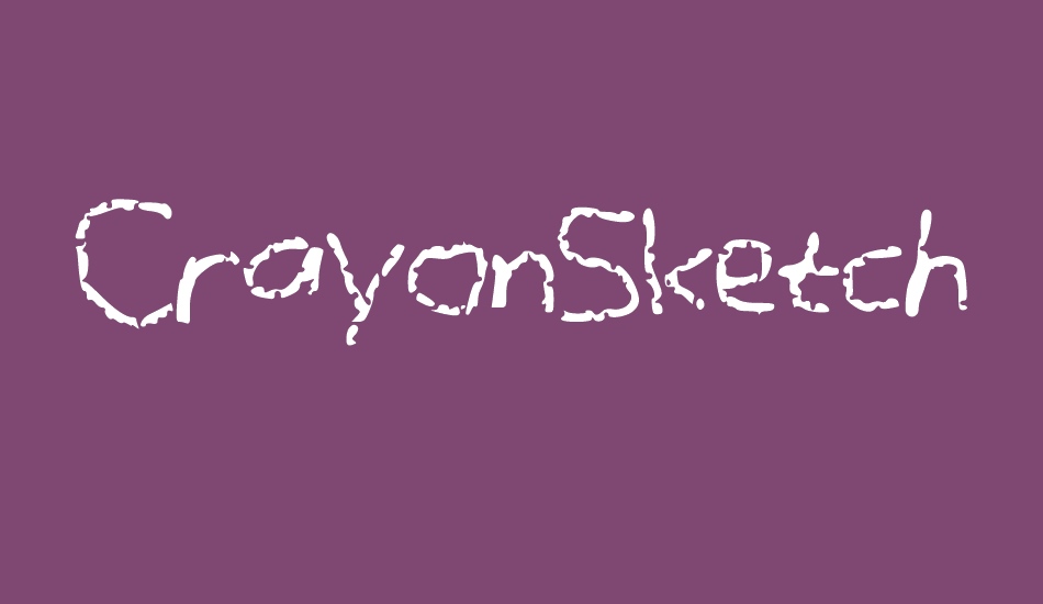 CrayonSketches font big