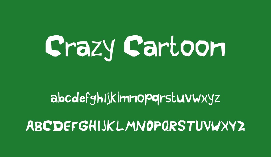 Crazy Cartoon font
