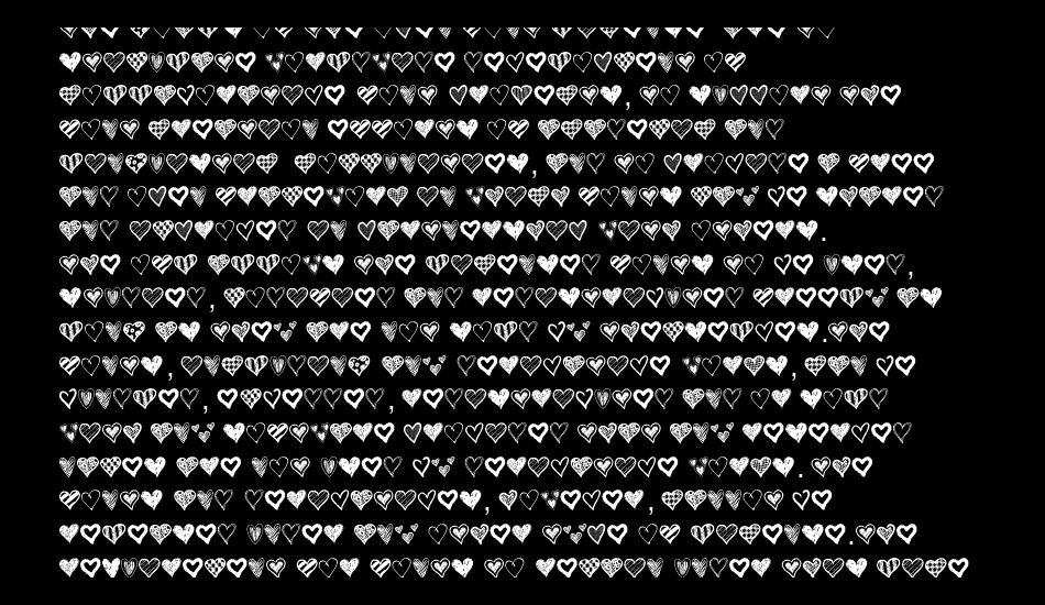 Crazy Hearts font 1