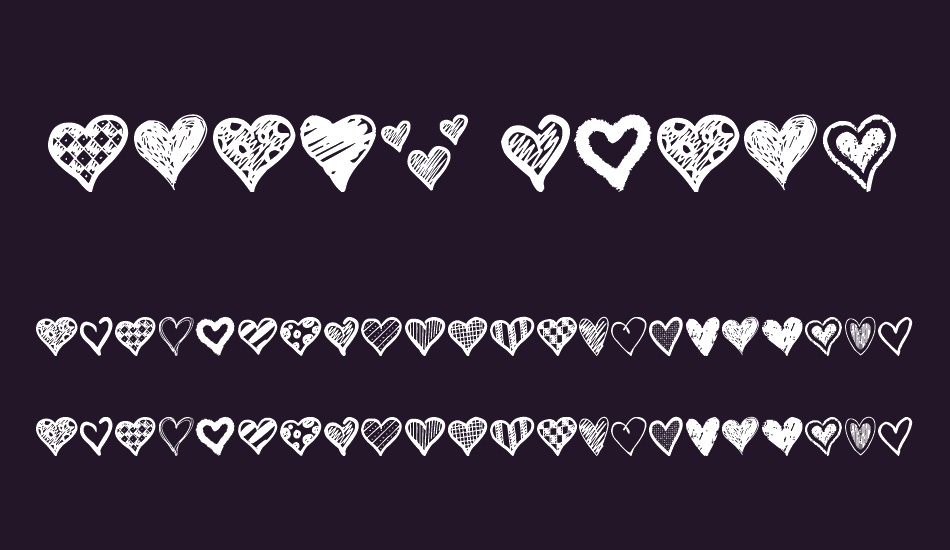 Crazy Hearts font