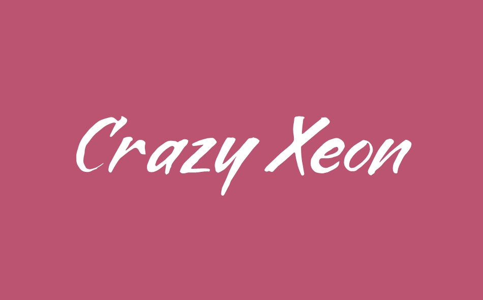 Crazy Xeon font big
