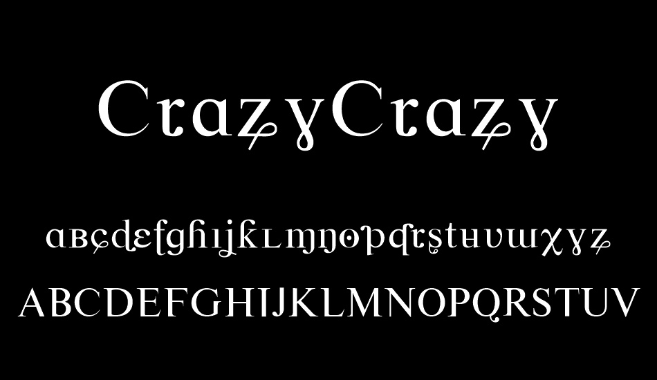 CrazyCrazy font