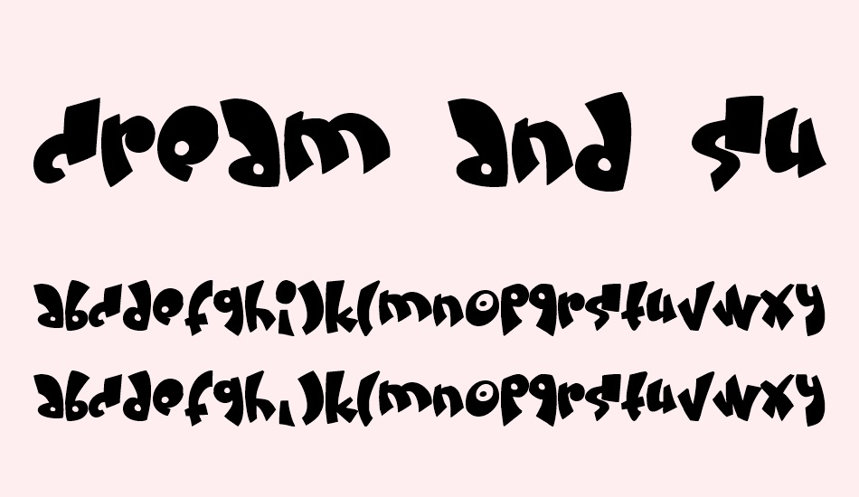 Cream and sugar free font