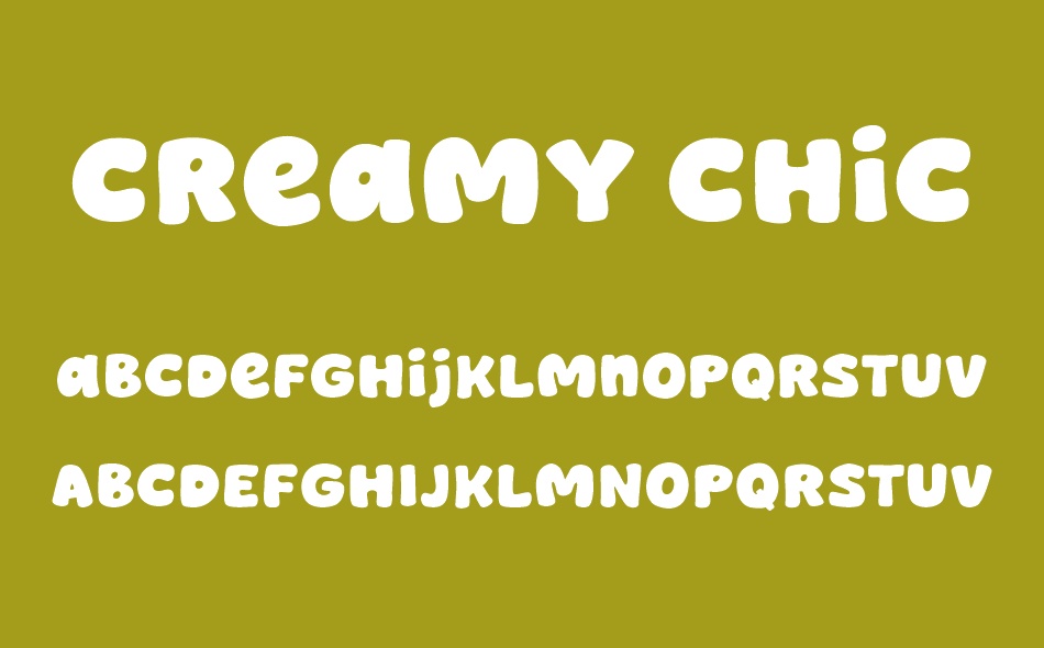 Creamy Chicken font