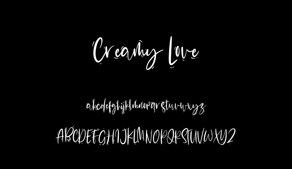 Creamy Love font