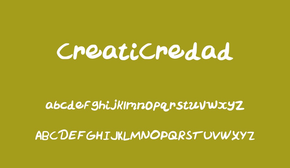 CreatiCredad font