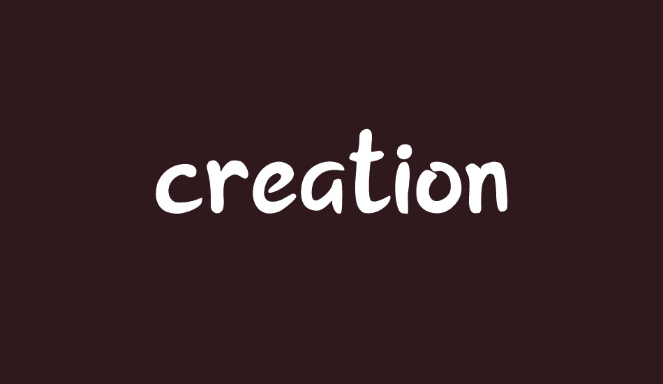 creation font big