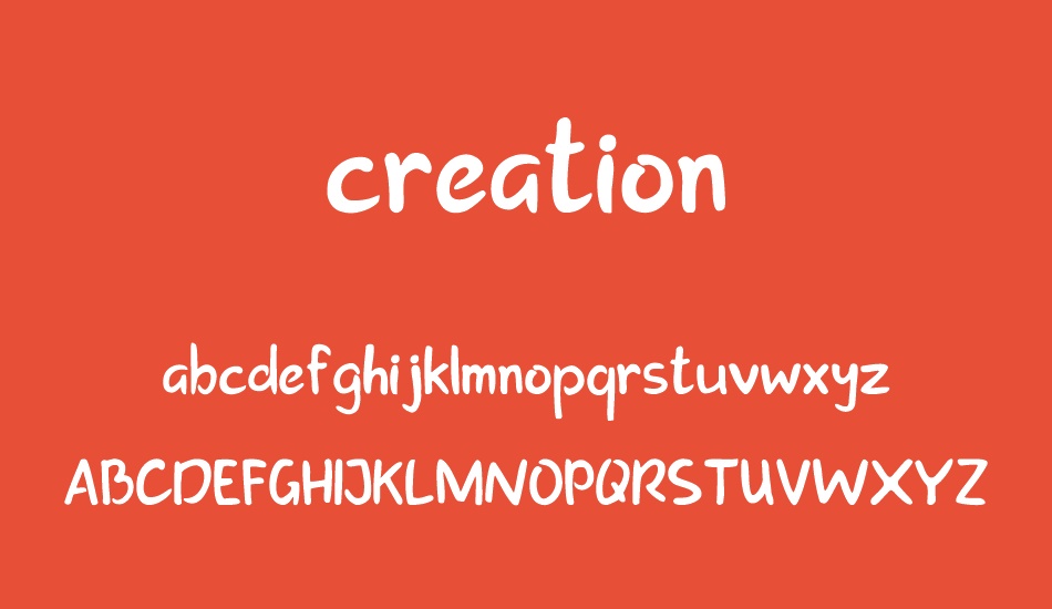 creation font
