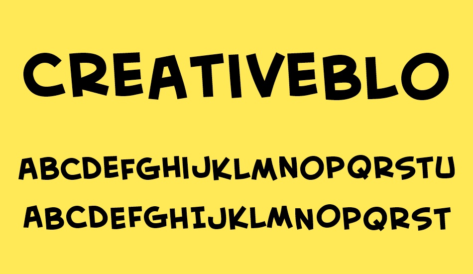 CreativeBlock BB free font