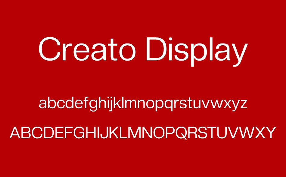 Creato Display font