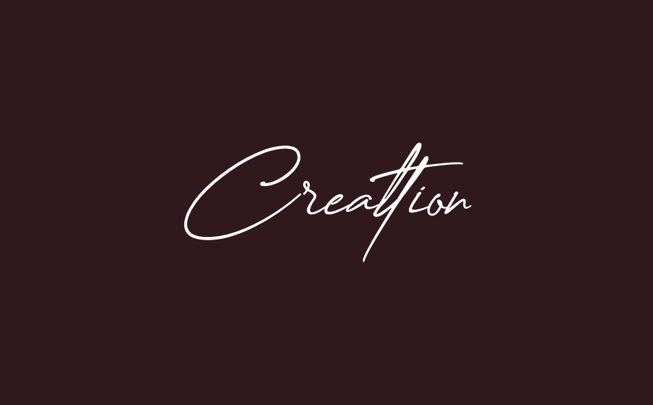 Creattion Demo font big