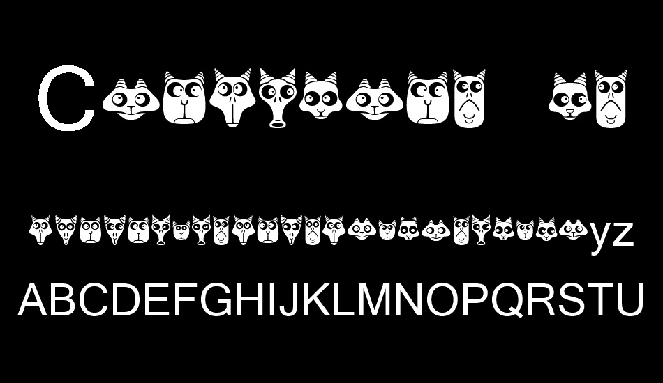 Creatures with Horns font