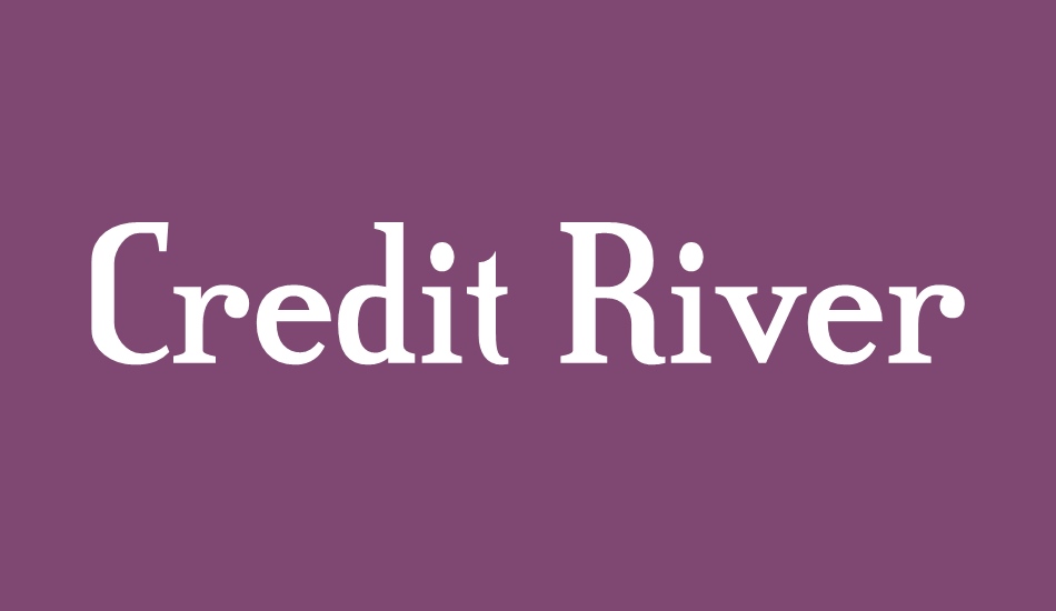 Credit River font big