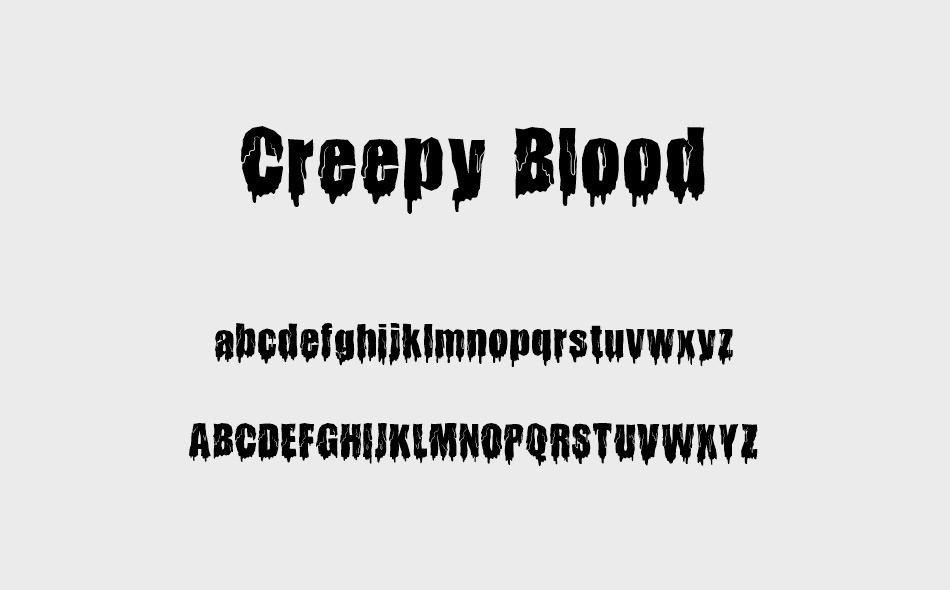 Creepy Blood font