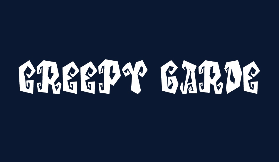 Creepy Garden Personal Use font big