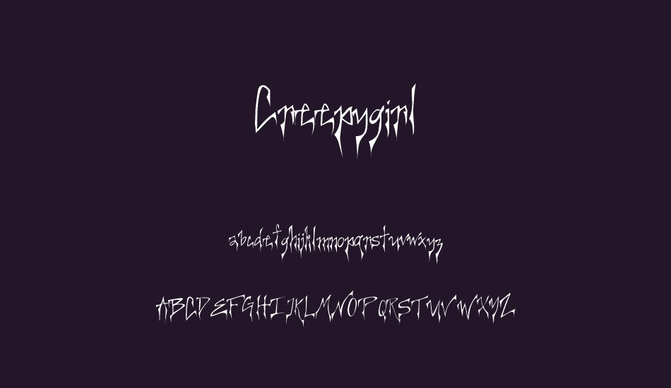 Creepygirl font