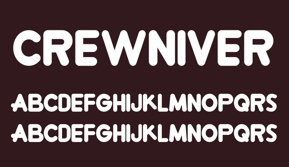 Crewniverse font