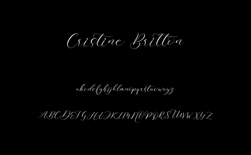 Cristine Britton font