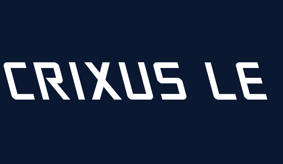 Crixus Leftalic font big