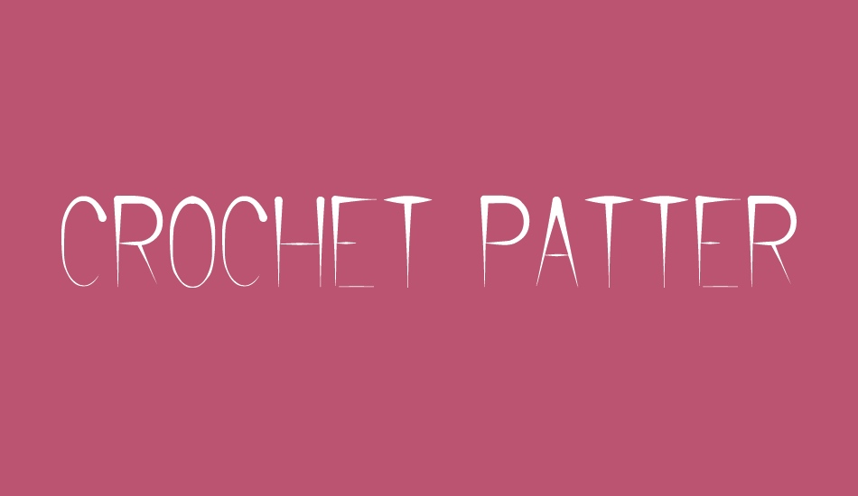 CROCHET PATTERN font big
