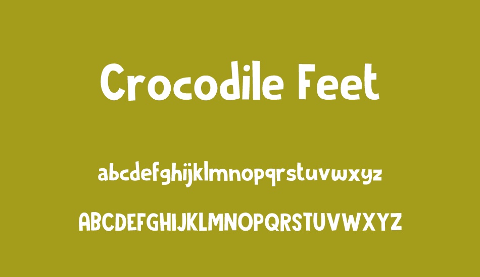 Crocodile Feet DEMO font