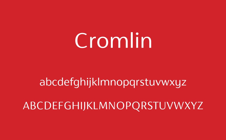 Cromlin font