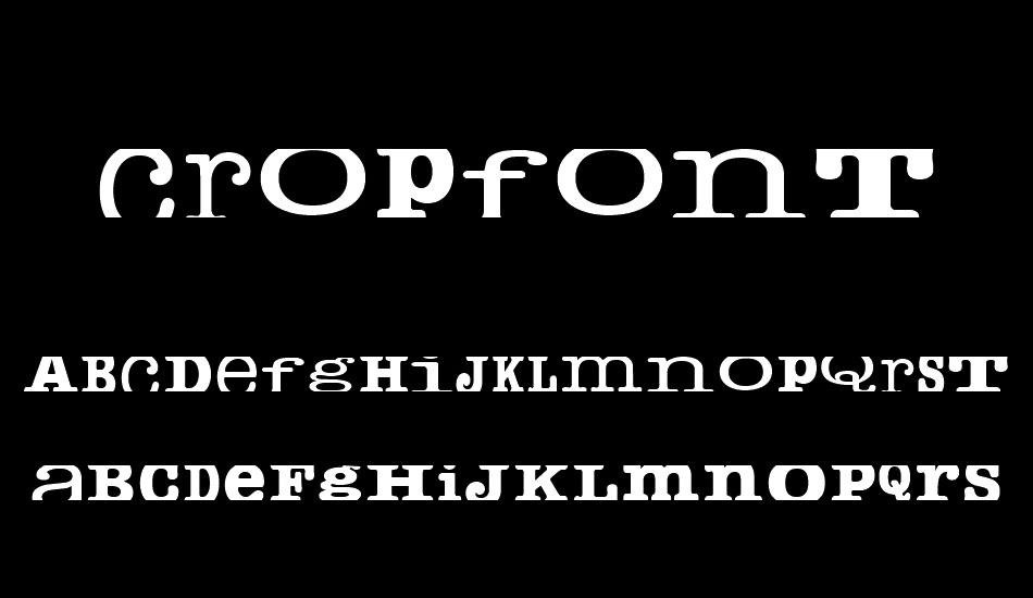 CropFont font