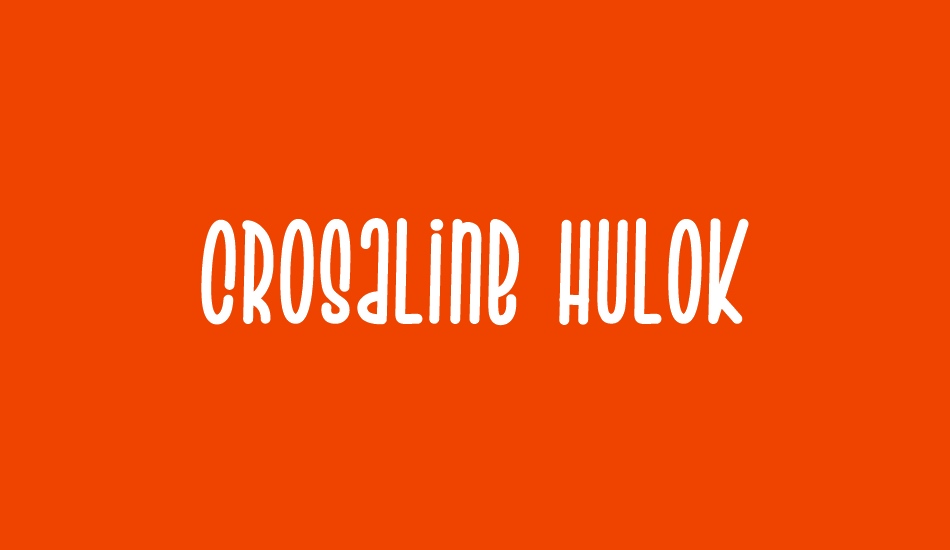 Crosaline Hulok font big