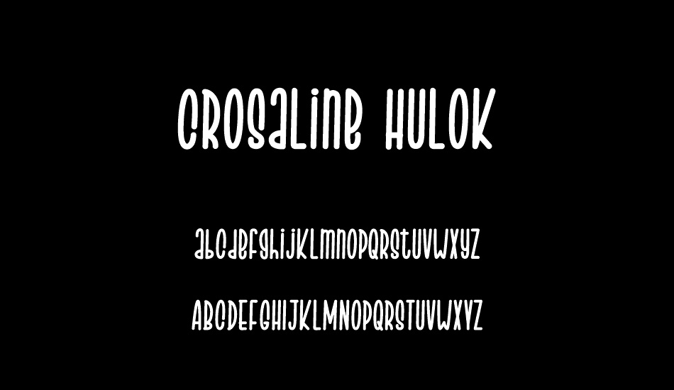 Crosaline Hulok font